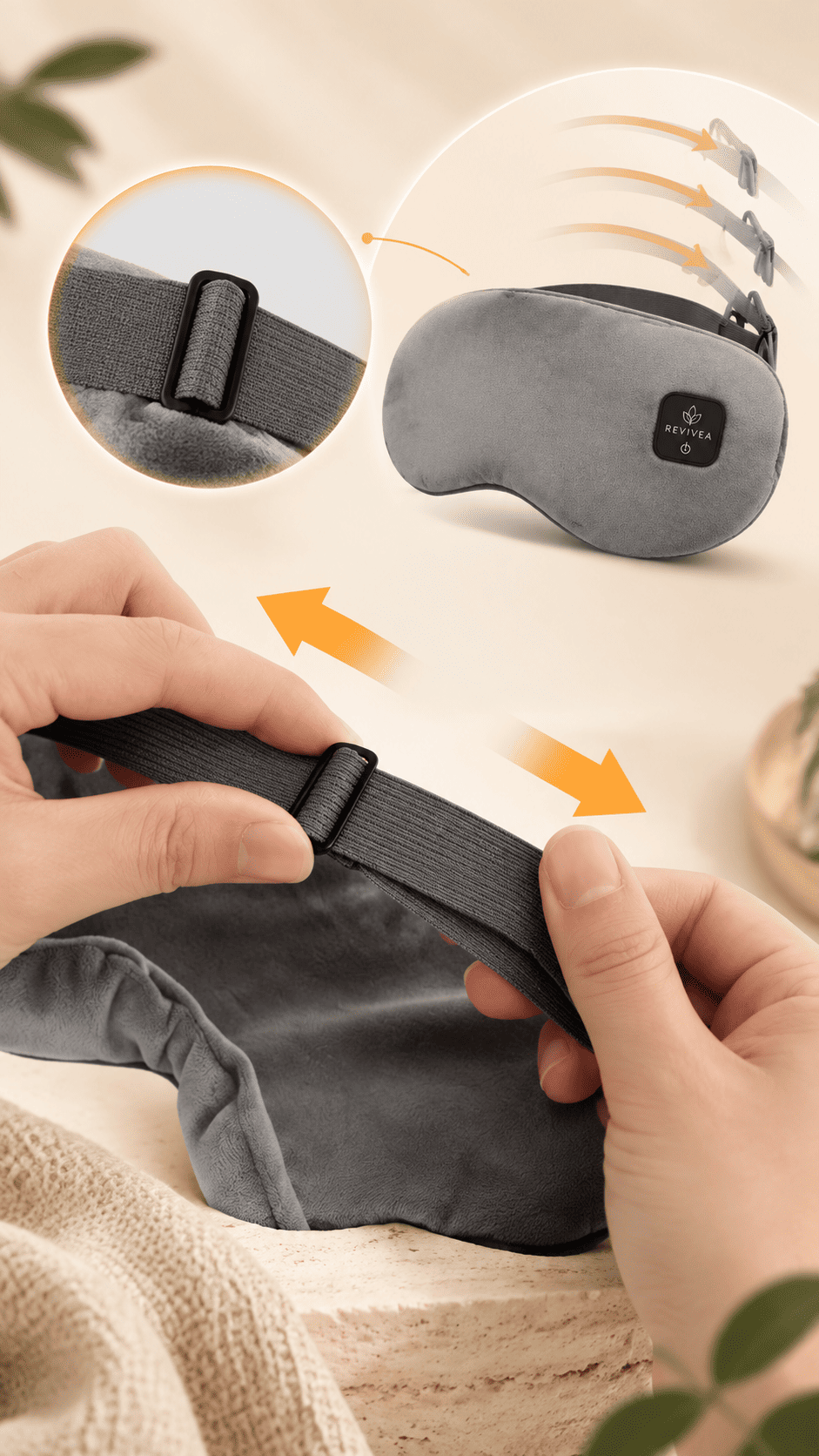 Revivea™ Smart Heated Eye Mask – Cordless Warm Compress for Dry Eyes & Sleep Relief