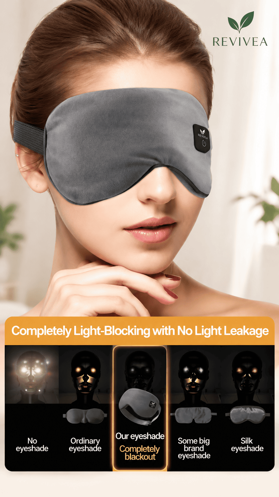 Revivea™ Smart Heated Eye Mask – Cordless Warm Compress for Dry Eyes & Sleep Relief