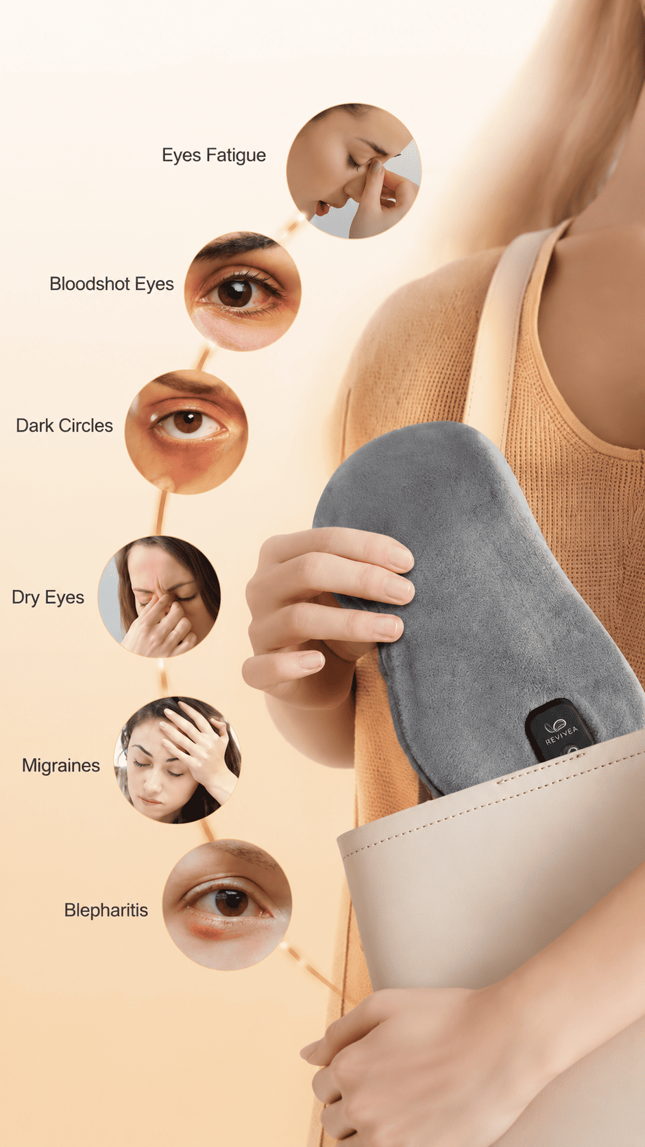 Revivea™ Smart Heated Eye Mask – Cordless Warm Compress for Dry Eyes & Sleep Relief