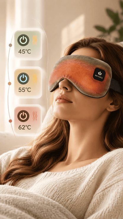 Revivea™ Smart Heated Eye Mask – Cordless Warm Compress for Dry Eyes & Sleep Relief
