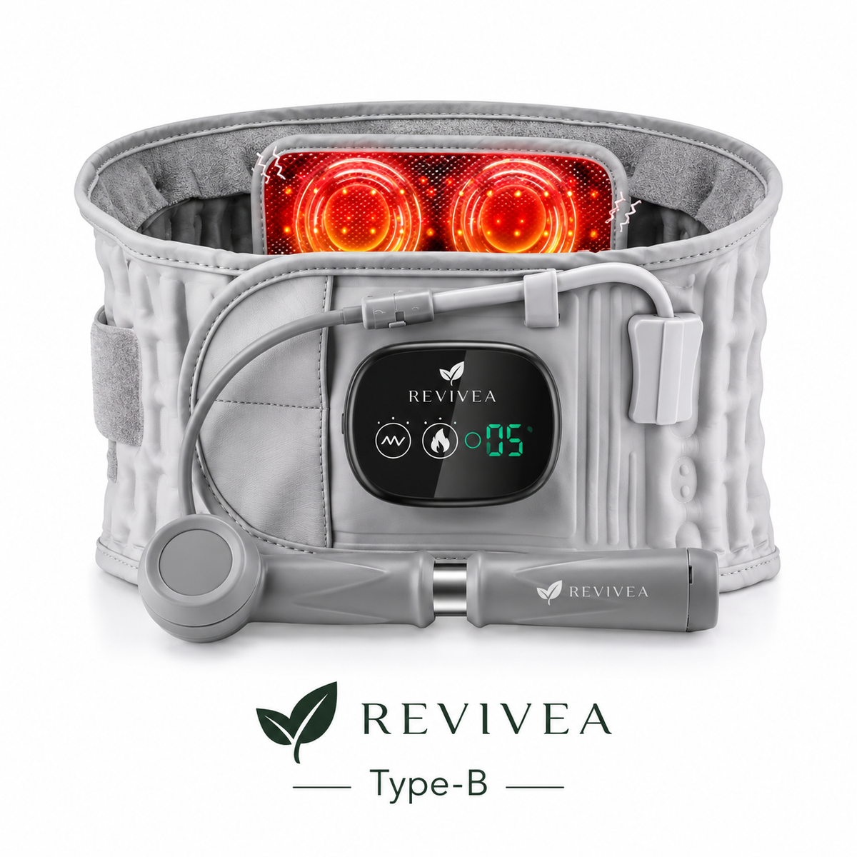 Revivea™ Smart Lumbar Massage Belt – Pro Recovery & Pain Relief